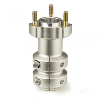 Radstern hinten f. 30 mm Achse | Länge: 115 mm | silber